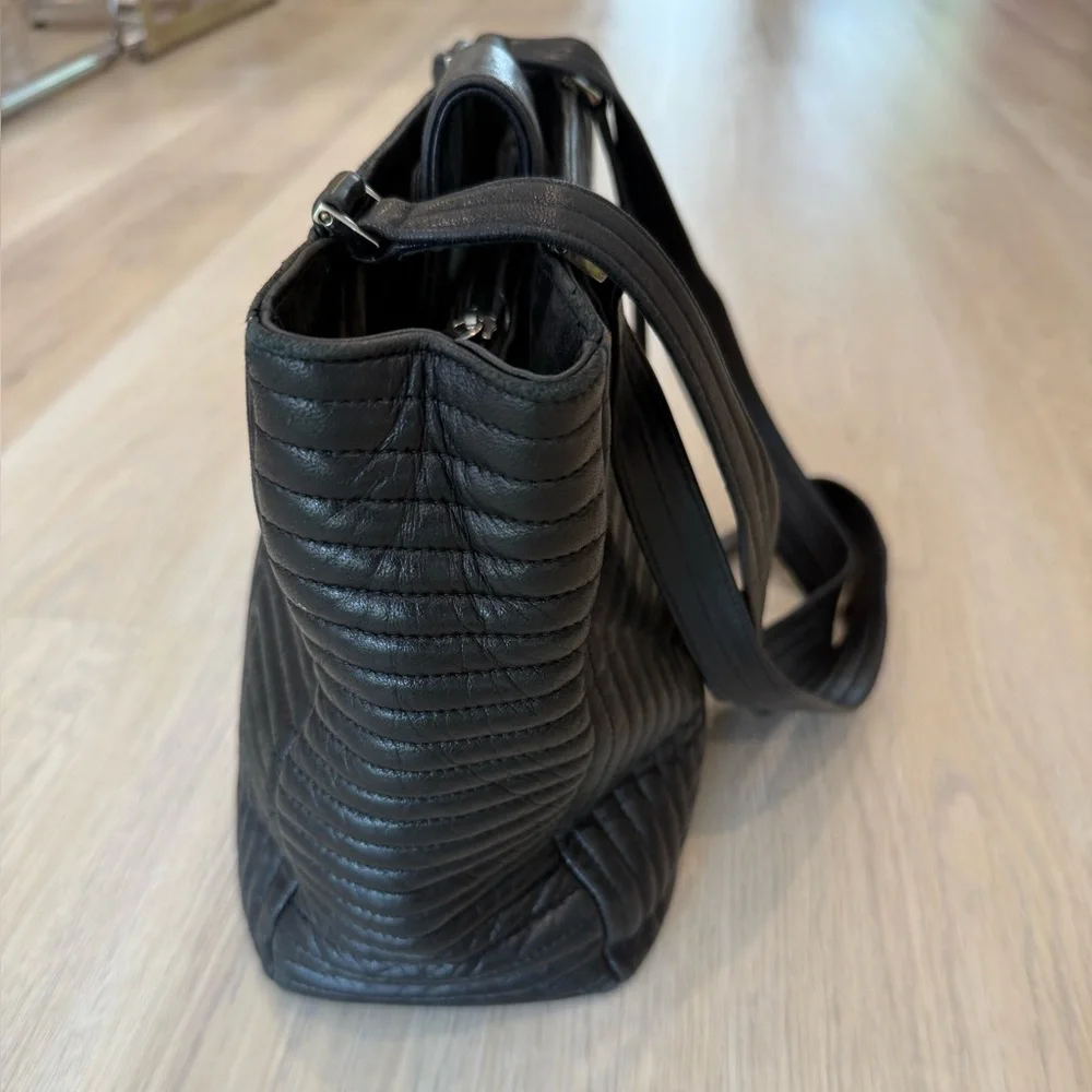 Bally Italian Quilted Leather Tote - Picture 5 of 16